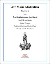 Ave Maria SAB choral sheet music cover